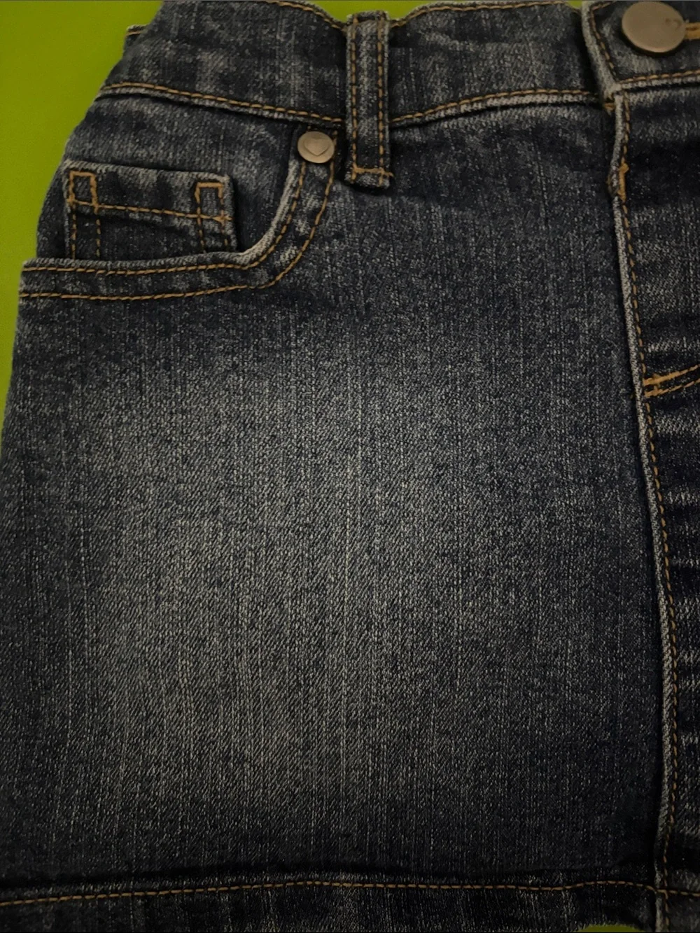 The Children's Place Dark Blue Denim Mini Skirt